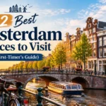 Best Amsterdam places to visit canal houses along the Herengracht at sunrise