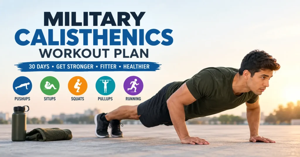 military calisthenics workout plan for beginners at home