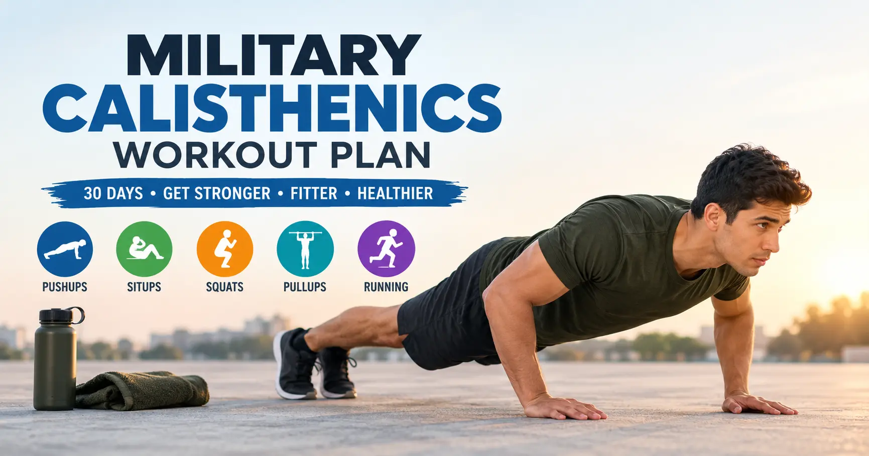 military calisthenics workout plan for beginners at home